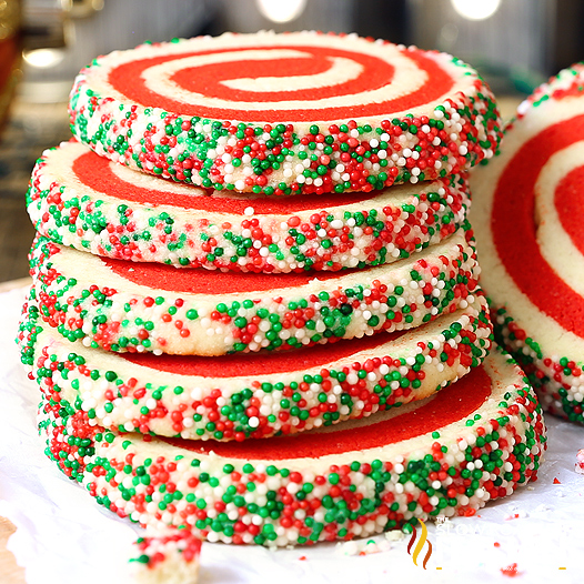 Christmas Pinwheel Cookies