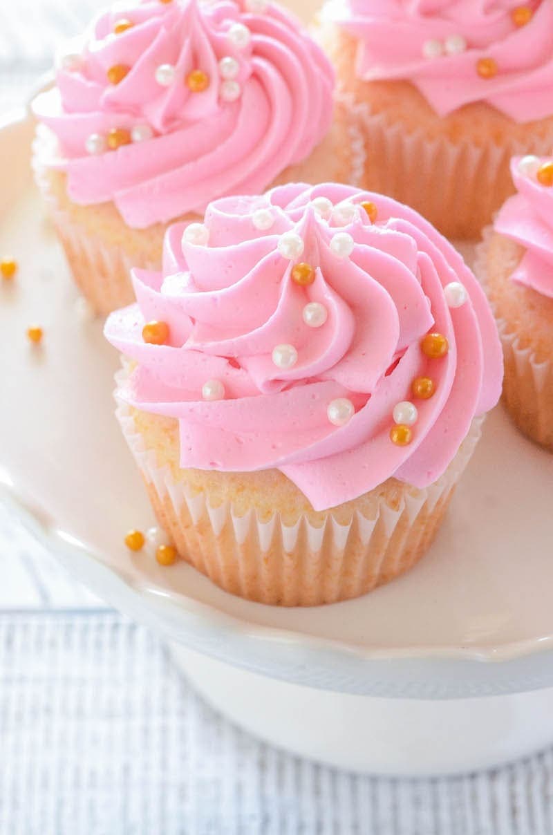 Pink Champagne Cupcakes Recipe
