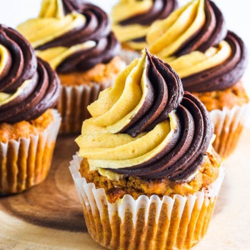 Chocolate Pumpkin Cupcakes Recipe