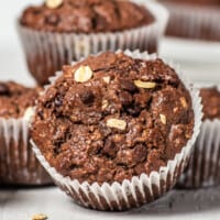 Healthy Chocolate Oatmeal Muffins Recipe