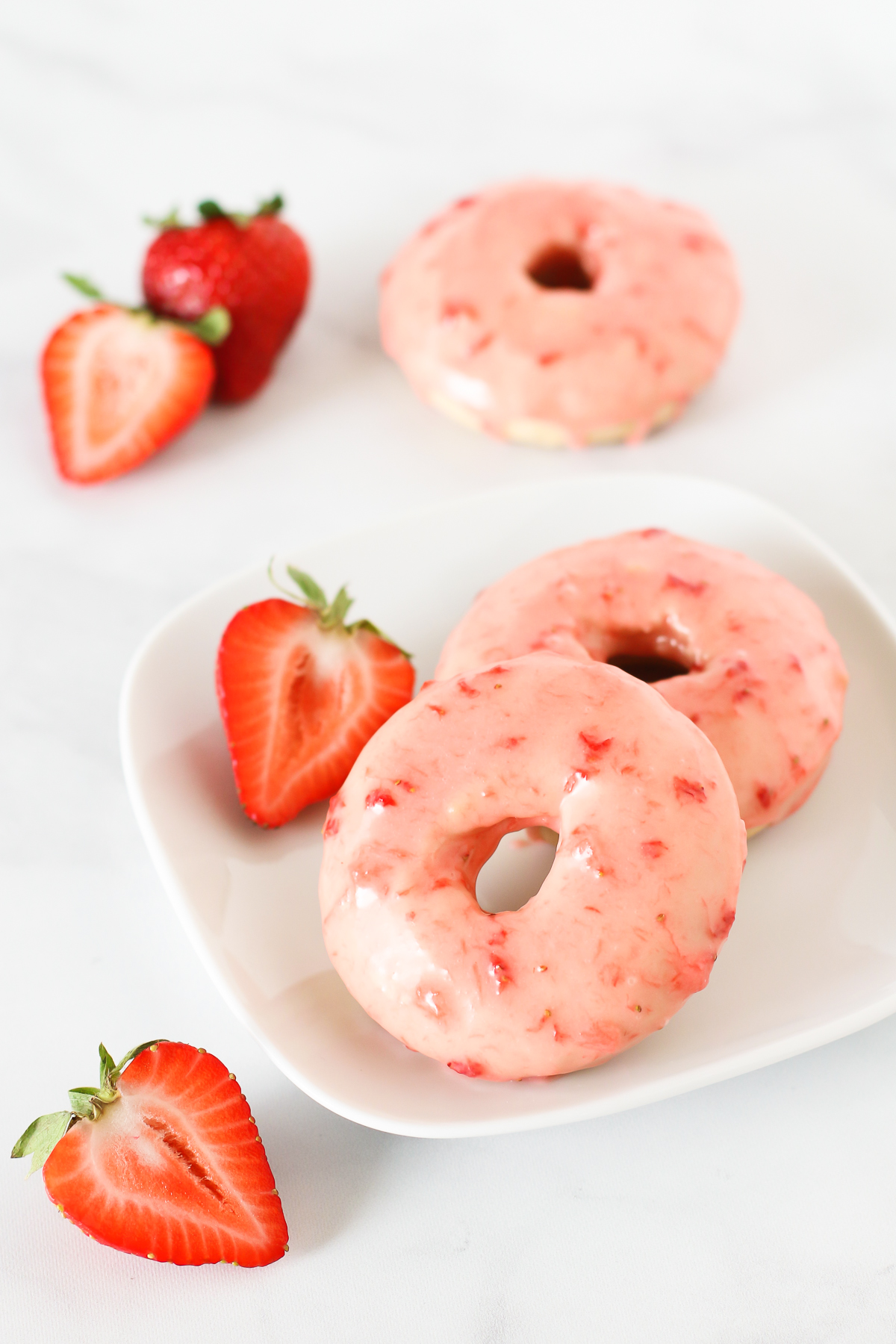 Baked Strawberry Donuts Recipe