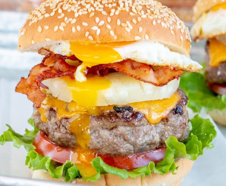 Lamb & Egg Burger