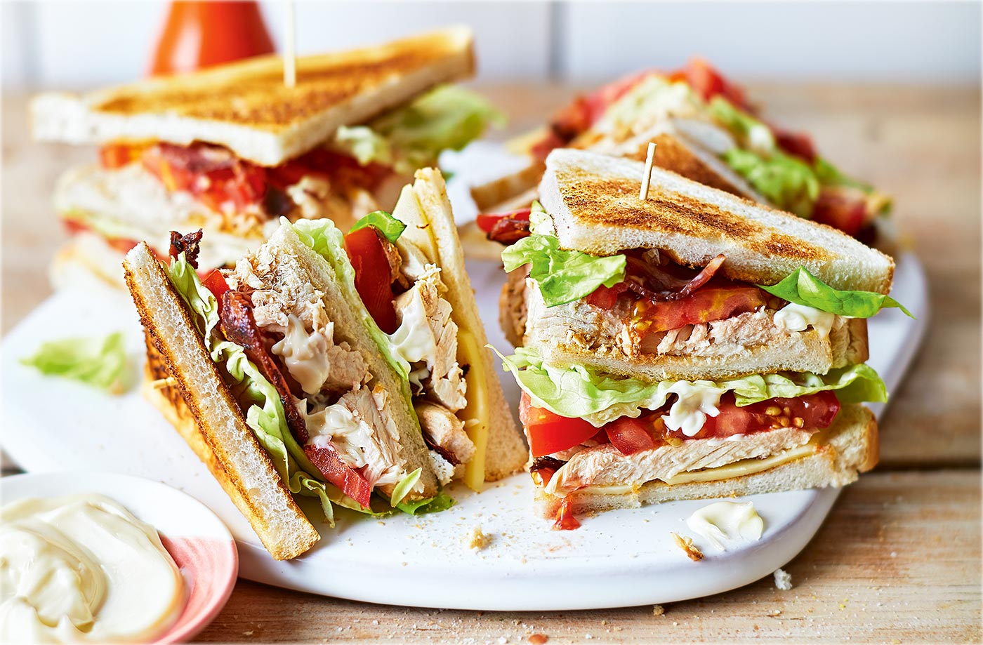Classic chicken club sandwich recipe