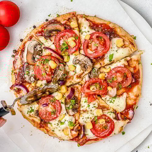 Healthy Vegetarian Pizza Recipe (Gluten Free)