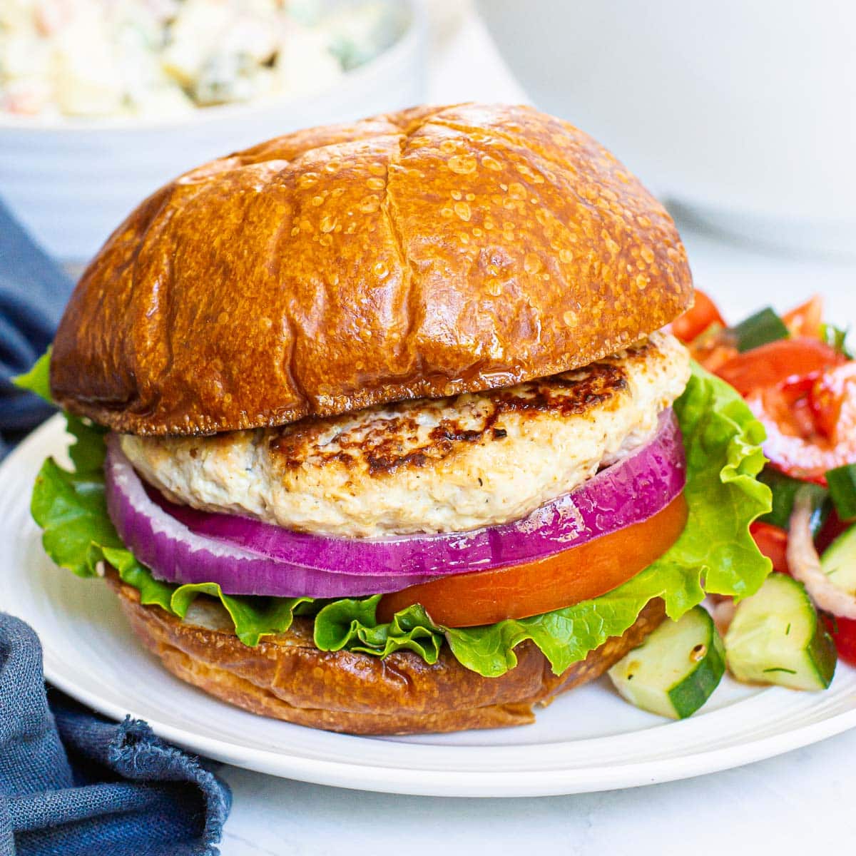 Healthy Ground Chicken Burgers
