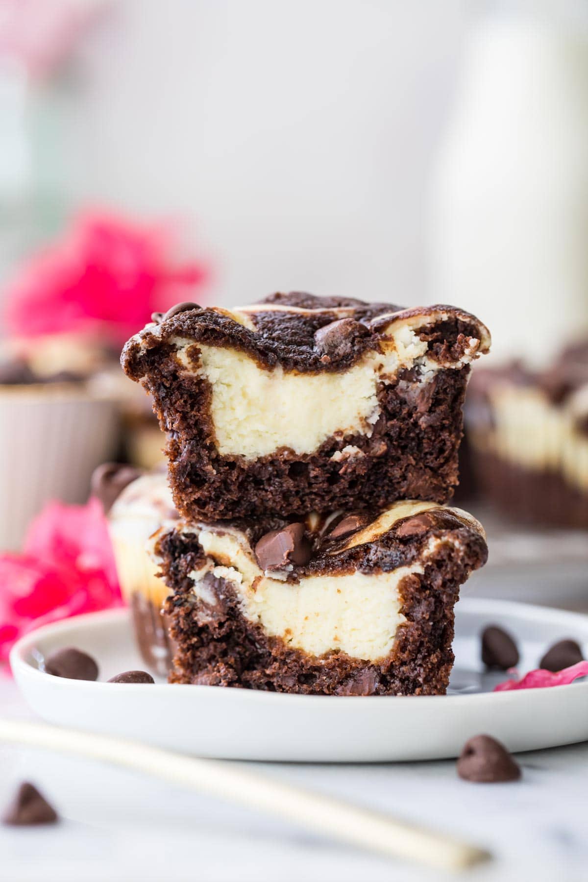 Chocolate Cheesecake Muffins
