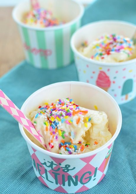 Cake Batter Frozen Yoghurt