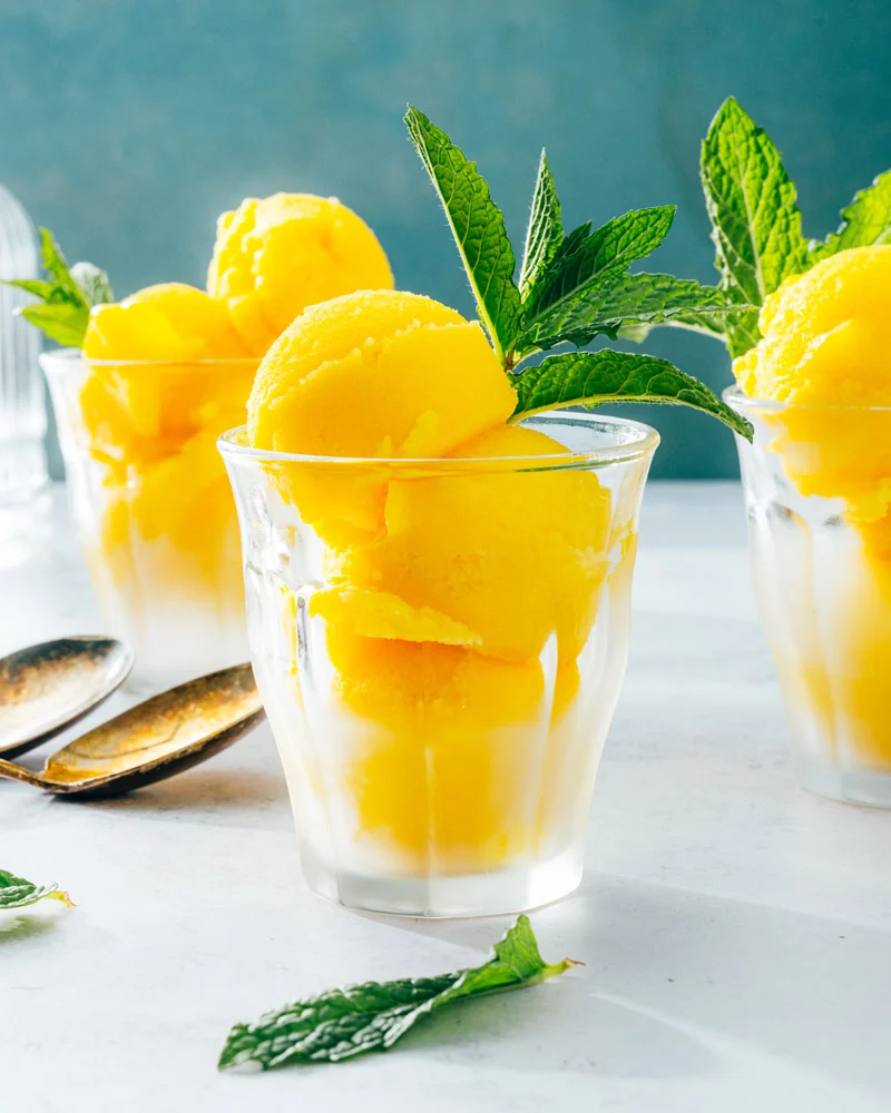 Easy Mango Sorbet