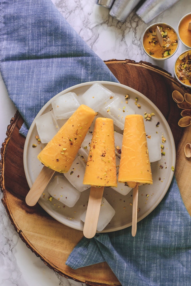 Mango Kulfi Recipe (With Custard Powder)