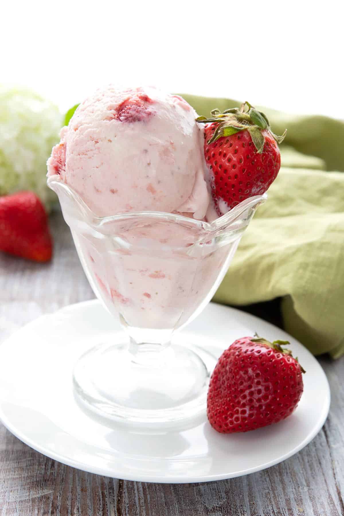 Keto Strawberry Ice Cream Recipe
